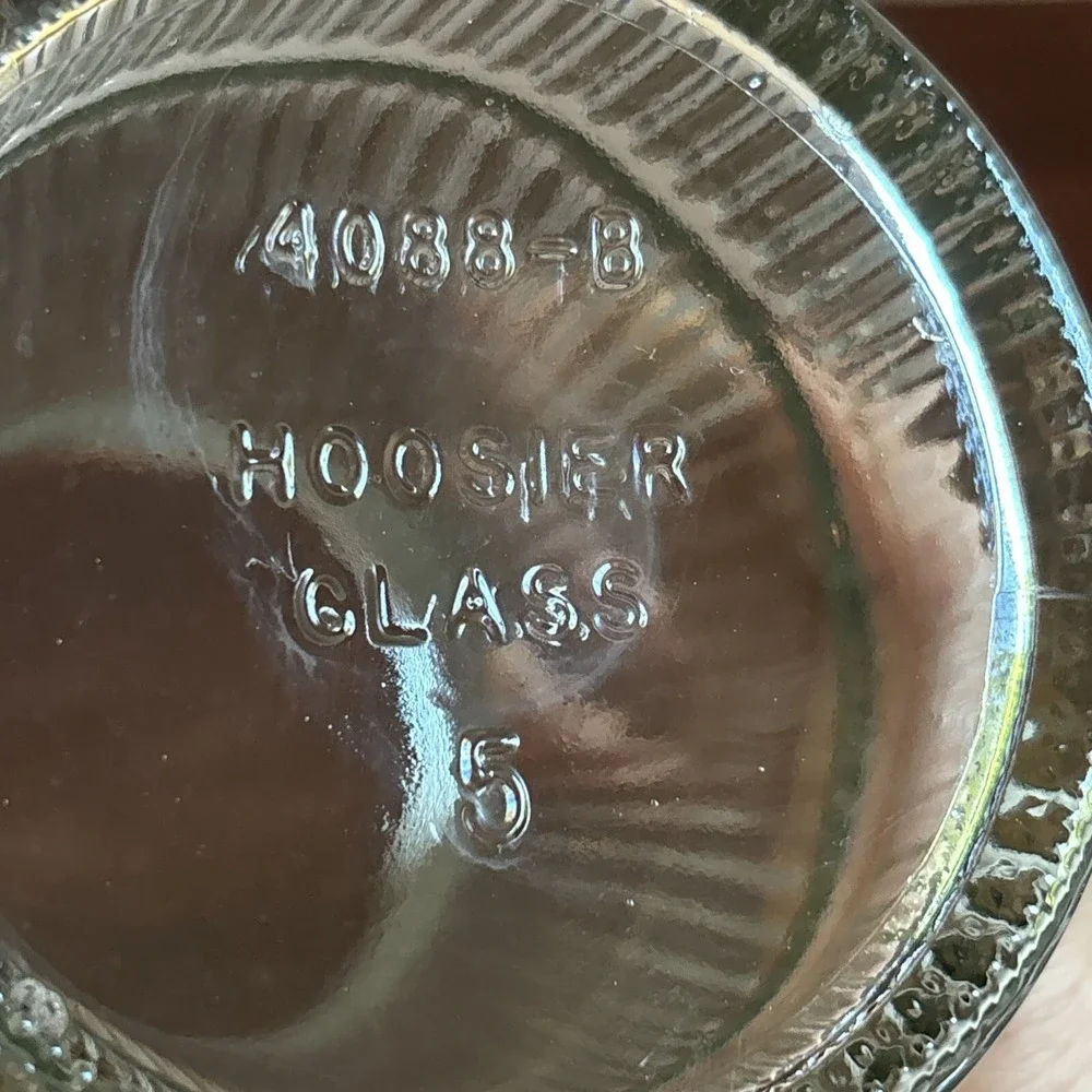 Vintage Hoosier Glass Vase Clear Ribbed 8 1/2